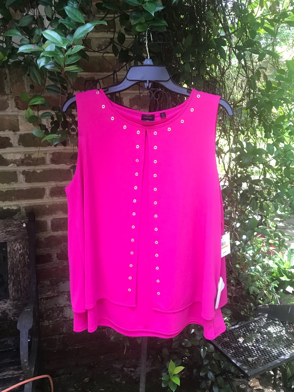 Rafaella-HOT PINK BOUTIQUE TOP- Size Small- NWT